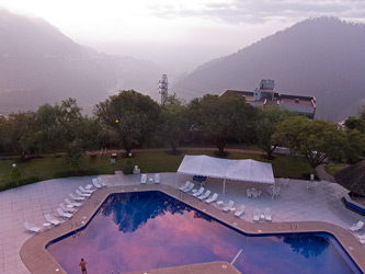 Dawn Light on the Pool