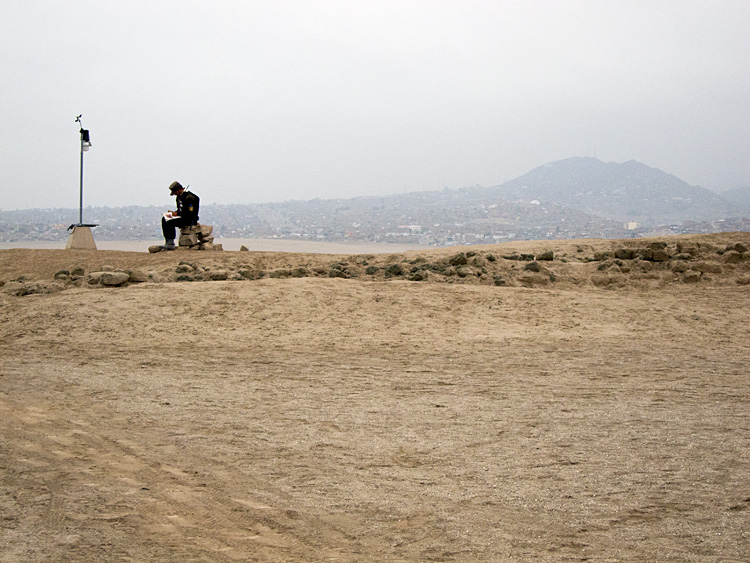 [Lone Guard at Pachacamac]