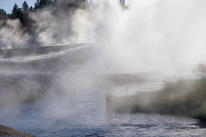 [Morning Fog at Black Sand Basin]